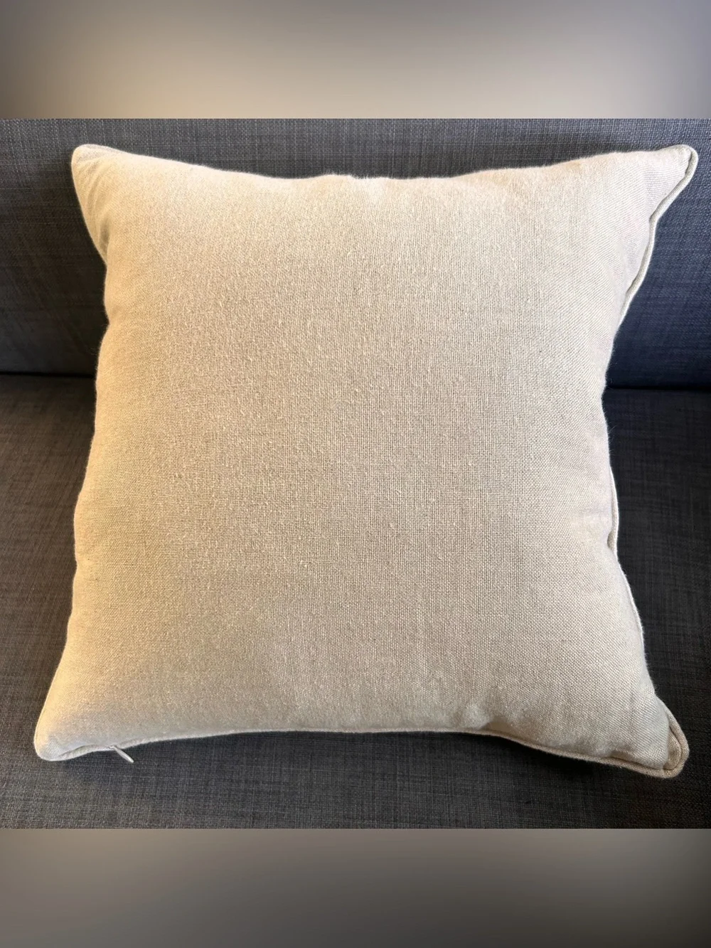 ZARA HOME Artisan Butterfly Linen Accent Pillow Whimsical Garden Motif  #0730267